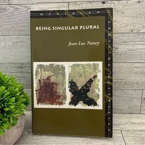 Being Singular Plural Book by Jean-Luc Nancy